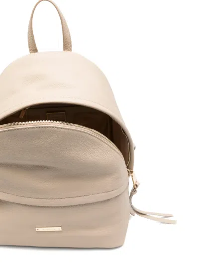 Cromia Grained-leather Backpack In Blue