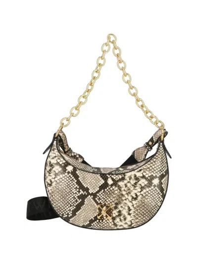 Off-white Snakeskin-effect Arrows Shoulder Bag In Pattern