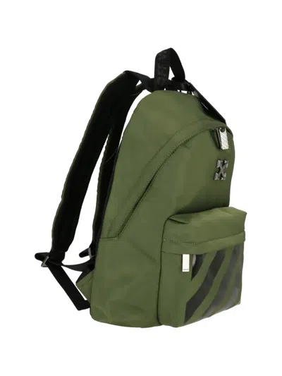 Off-white Arrows Diagonal-stripe Backpack In Black