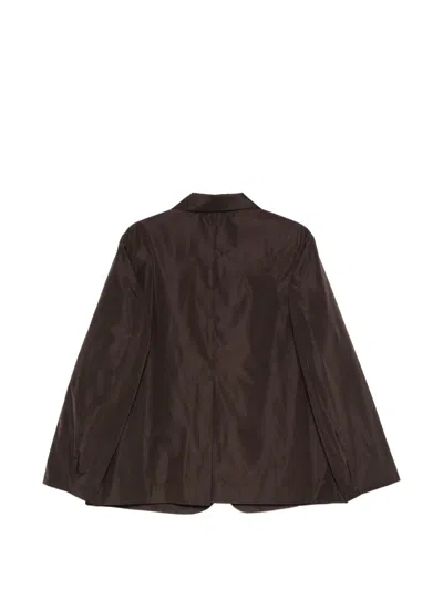 Sofie D'hoore Notched-lapel Button-up Blazer In Brown