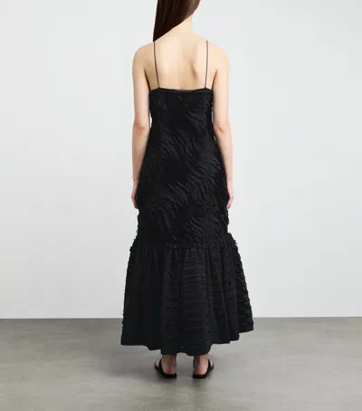 Ulla Johnson Augustina Cami Long Trumpet Dress In Noir In Black