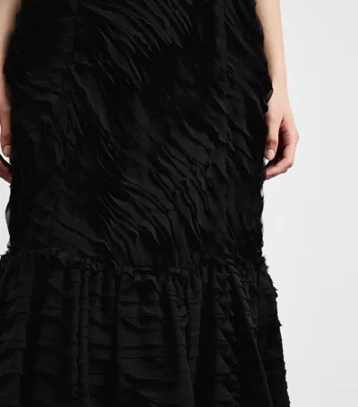 Ulla Johnson Augustina Cami Long Trumpet Dress In Noir In Black