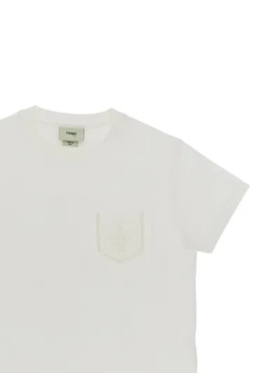 Fendi Patch-pocket T-shirt In White