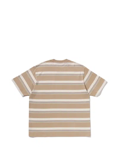A Bathing Ape Striped T-shirt In Multi