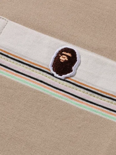 A Bathing Ape Striped T-shirt In Multi