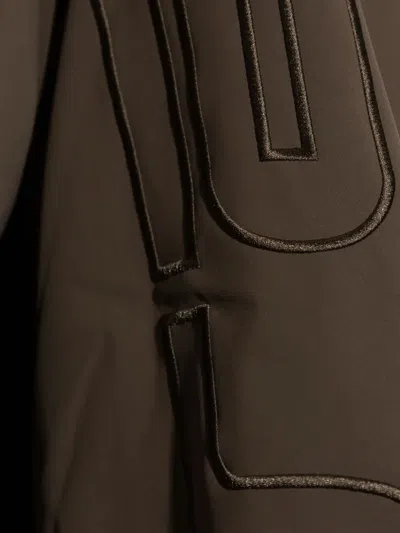 Essentials Logo-embroidered Half-zip Sweatshirt In Brown