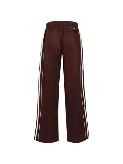 Adidas Originals Adidas X Wales Bonner Regular Fit Stripe Track Pants In Brown