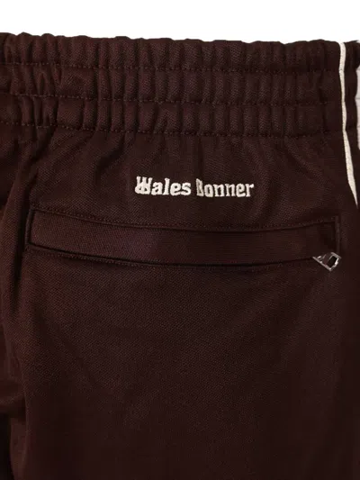 Adidas Originals Adidas X Wales Bonner Regular Fit Stripe Track Pants In Brown