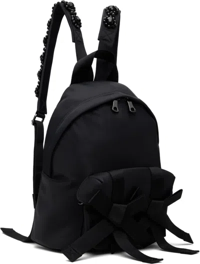 Simone Rocha Bow-embellished Backpack In Black