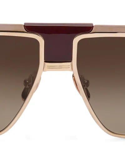 Balmain Idol Geometric-frame Sunglasses In Brown