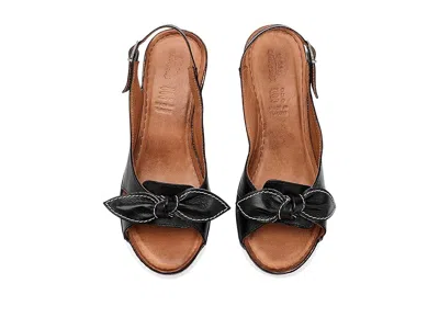 Spring Step Chassidy Wedge Sandal In Black