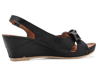 Spring Step Chassidy Wedge Sandal In Black