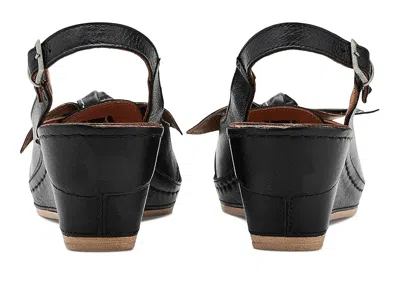 Spring Step Chassidy Wedge Sandal In Black