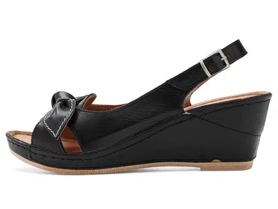 Spring Step Chassidy Wedge Sandal In Black