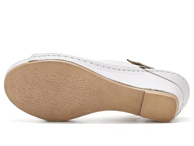 Spring Step Chassidy Wedge Sandal In White
