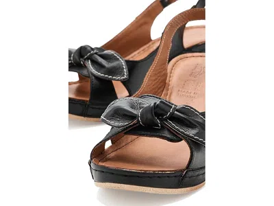 Spring Step Chassidy Wedge Sandal In Black