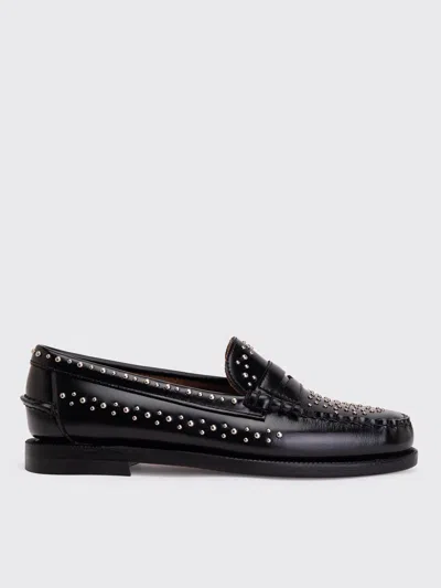 Sebago Mocassins En Cuir Dan Studs In Black