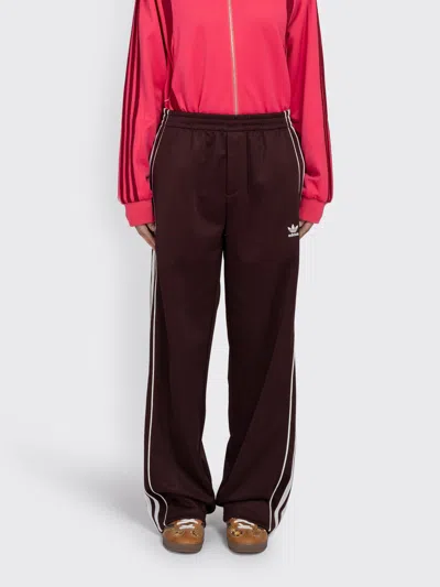 Adidas Originals Adidas X Wales Bonner Regular Fit Stripe Track Pants In Brown