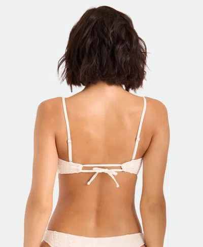 Volcom Coco Low Tide Bandeau Bikini Top In Pink