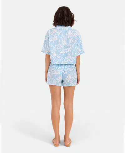 Volcom Funtastical Gauze Shorts In Blue
