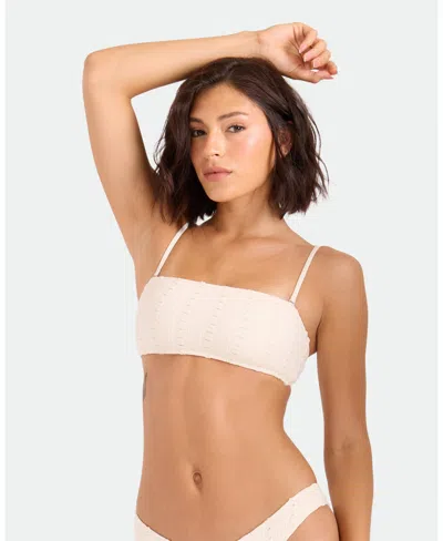 Volcom Coco Low Tide Bandeau Bikini Top In Pink