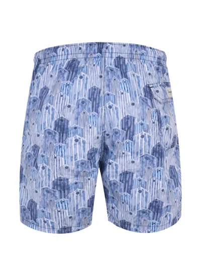 Drumohr Drawstring Slub-texture Shorts In Multi