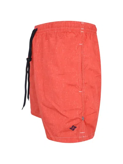 Drumohr Drawstring Slub-texture Shorts In Multi