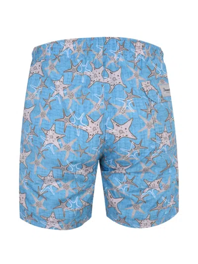 Drumohr Drawstring Slub-texture Shorts In Multi