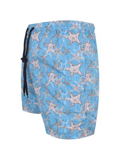 Drumohr Drawstring Slub-texture Shorts In Multi