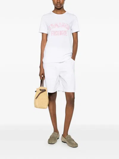 Ermanno Firenze Logo-print T-shirt In White