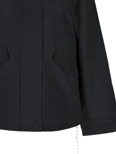 Ecoalf Raglan-sleeve Drawstring Jacket In Black