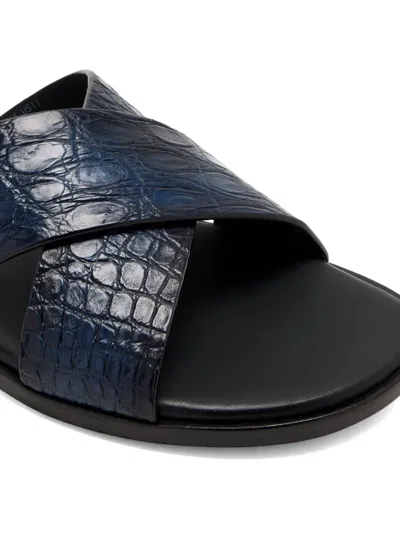 Magnanni Leather Flat Sandals In Multi