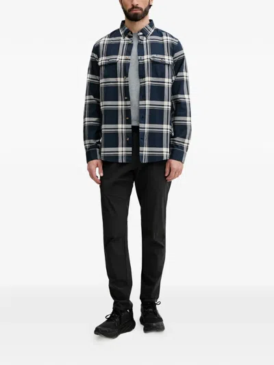 Fjall Raven Övik Lite Check-pattern Shirt In Blue