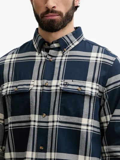 Fjall Raven Övik Lite Check-pattern Shirt In Blue