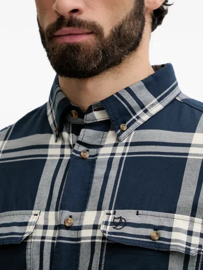 Fjall Raven Övik Lite Check-pattern Shirt In Blue