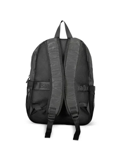 Blauer Logo-print Packable Backpack In Purple