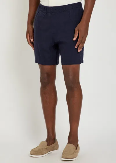 Paige Elijah Elasticated-waistband Shorts In Blue