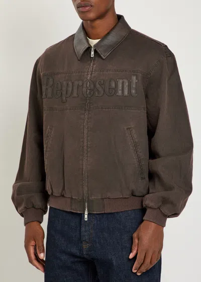 Represent Roscoe Bomber Jacket In Brown
