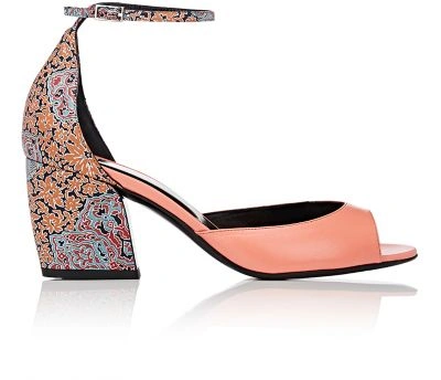 Pierre Hardy Calamity Printed Leather Ankle-strap Sandals In Pink-multi