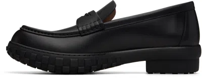 Givenchy Black Echo Loafers In Black