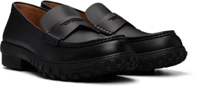 Givenchy Black Echo Loafers In Black