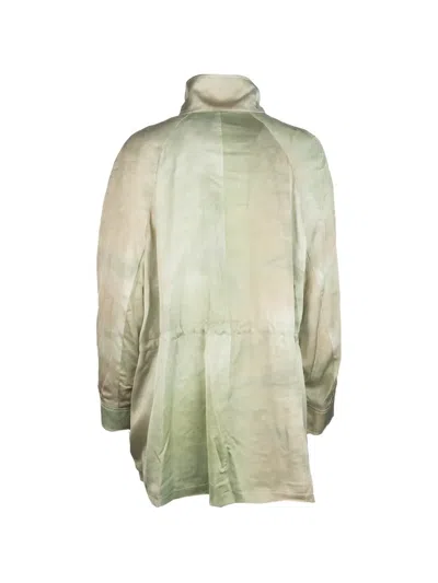 Les Filles D'eva Tie-dye Multi-pocket Jacket In Green