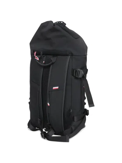 Moncler Logo-embossed Drawstring Backpack In Black