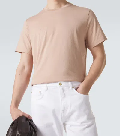 Frame Cotton Jersey T-shirt In Neutral