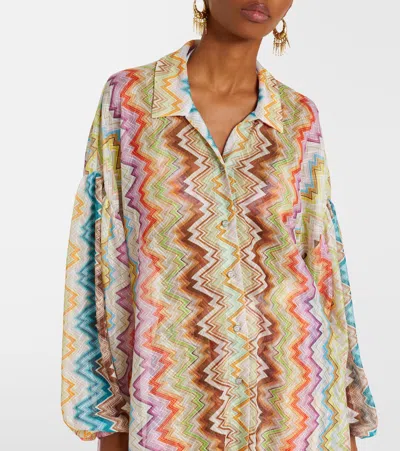 Missoni Zigzag Oversized Shirt In Multi
