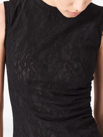Stella Mccartney 레이스 민소매 맥시 드레스 In Black