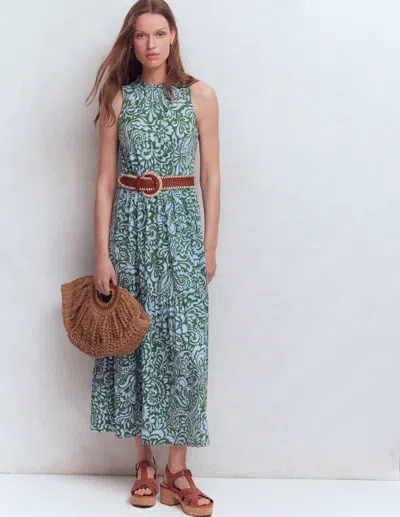Boden Camalie Tiered Jersey Maxi Dress In Multi
