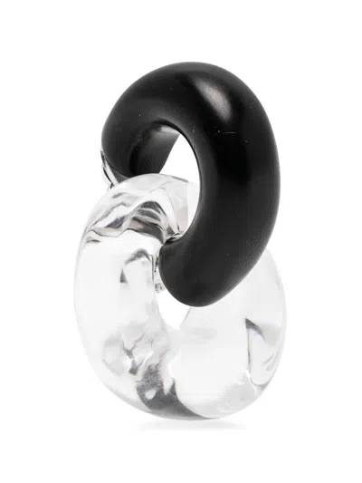 Monies Havana Interlocking-hoop Earrings In Multi