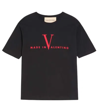 Valentino T-shirt Jersey In Black
