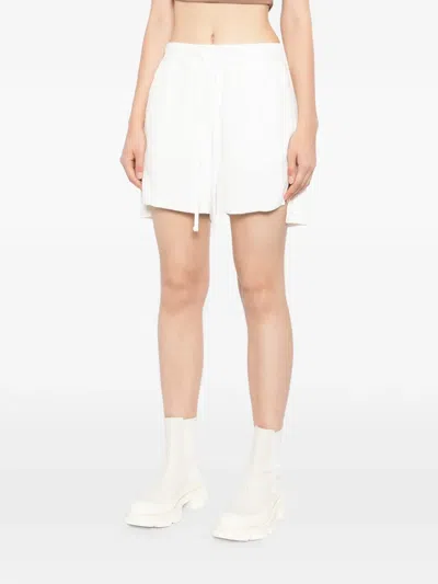 Thom Krom Drawstring Layered Shorts In White